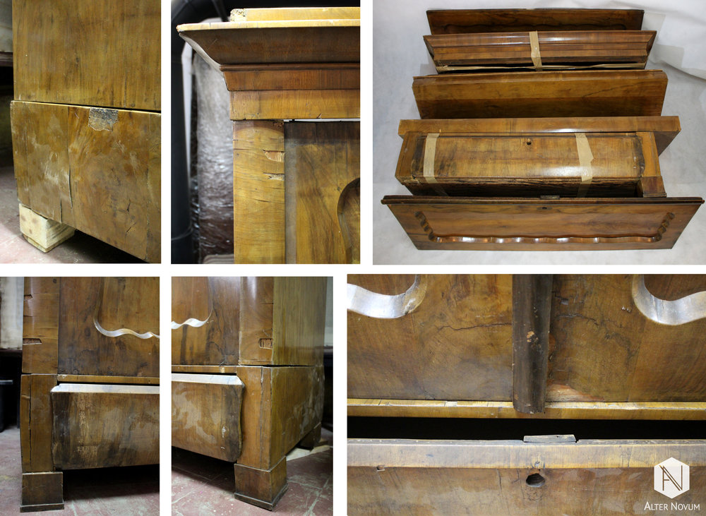 2. Renowacja szafy biedermeier - Kraków 2. Renowacja szafy biedermeier - Kraków